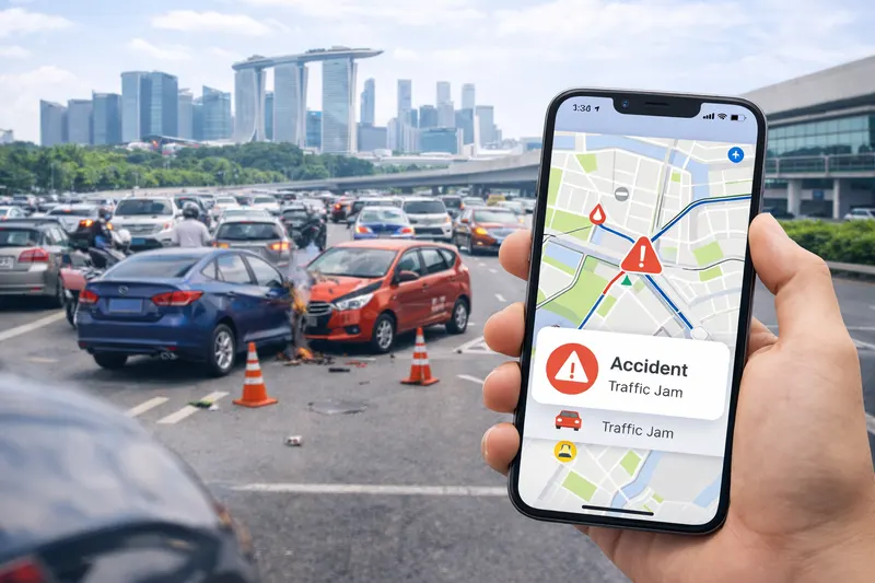 Live traffic incidents, road speed bands and expressway travel times in Singapore